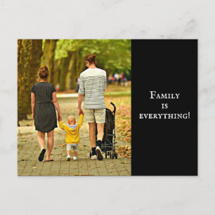 Familienfoto postkarte