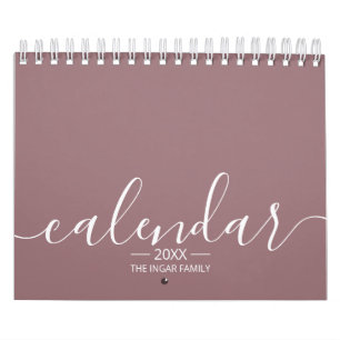Familienfoto Süße Schrift Moderne Minimalistische Kalender