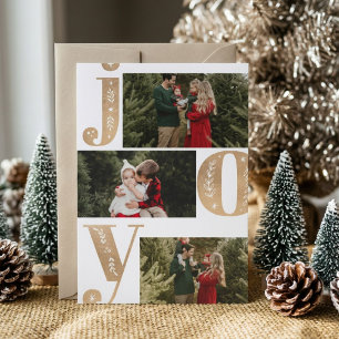 Familienfoto-Weihnachtsgrußkarte Feiertagskarte
