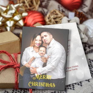 Familienfoto Weihnachtszeit Grüße Feiertagskarte