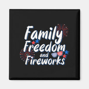 Familienfreiheitsfeuerwerk _ 4. Juli _ Magnet