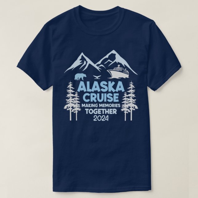 Familienfreunde und Gruppe Alaska Kreuzfahrt 2024  T-Shirt (Design vorne)