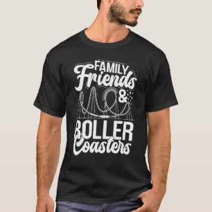 Familienfreunde und Roller Untersetzer Vergnügungs T-Shirt