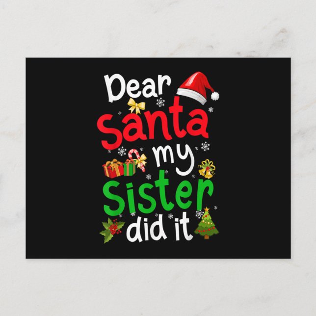 Familienfreundlicher Lieber Weihnachten, meine Sch Postkarte (Vorderseite)