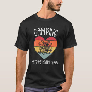 Familienfreundliches Camping macht mich glücklich, T-Shirt