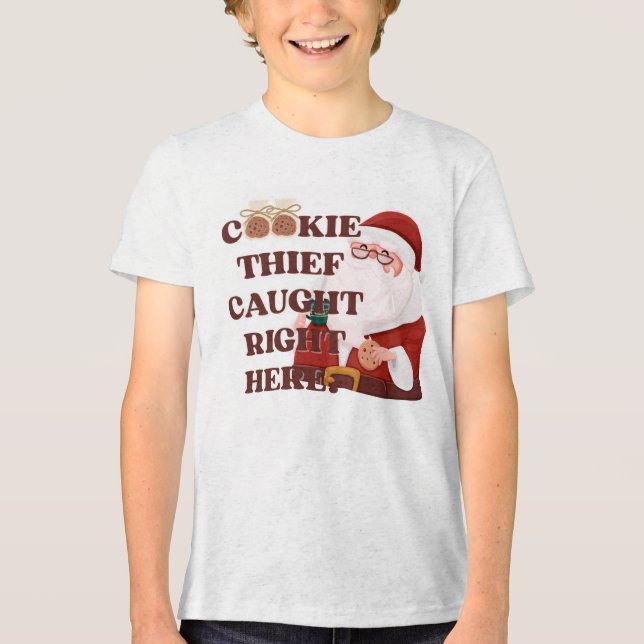 Familienfreundliches Weihnachten Tri-Blend Shirt (Vorderseite)