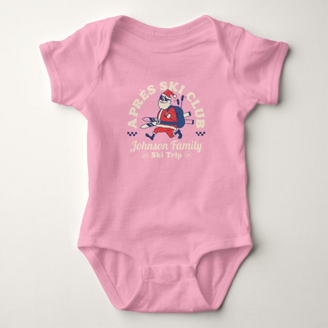 Familiengäste Gruppe Skitouren Baby Strampler (Vorderseite)
