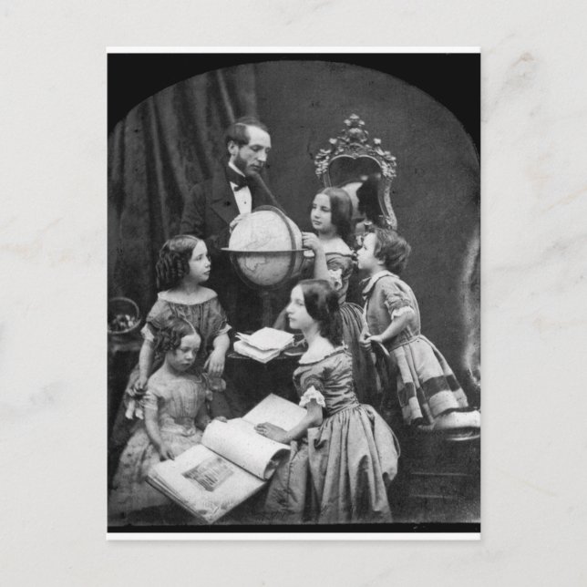 Familiengeografie Lektion ~ 1850 Postkarte (Vorderseite)