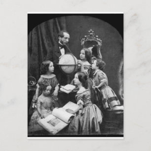 Familiengeographie-Lektion ~ 1850 Postkarte