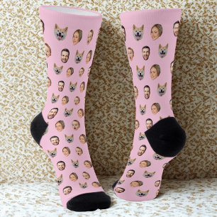 Familiengeschenk für benutzerdefinierte Gesichter, Socken