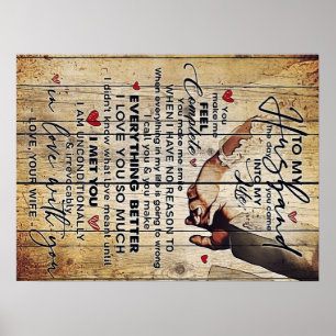 Familiengeschenk Für mein Design von Husband Poster