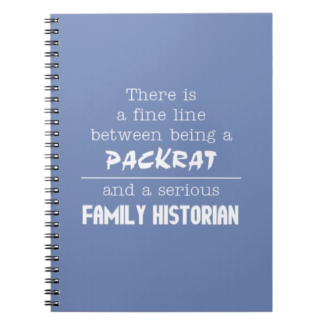 Familiengeschichtliches Notebook (Farbe anpassen) Notizblock (Vorderseite)