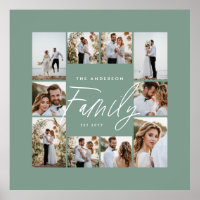 Familiengrün, elegant, modern und minimalistisch F