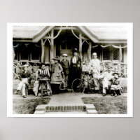 Familiengruppe, c.1900 (b/w Foto)