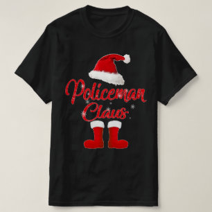 Familiengruppe Polizist santa Claus T-Shirt