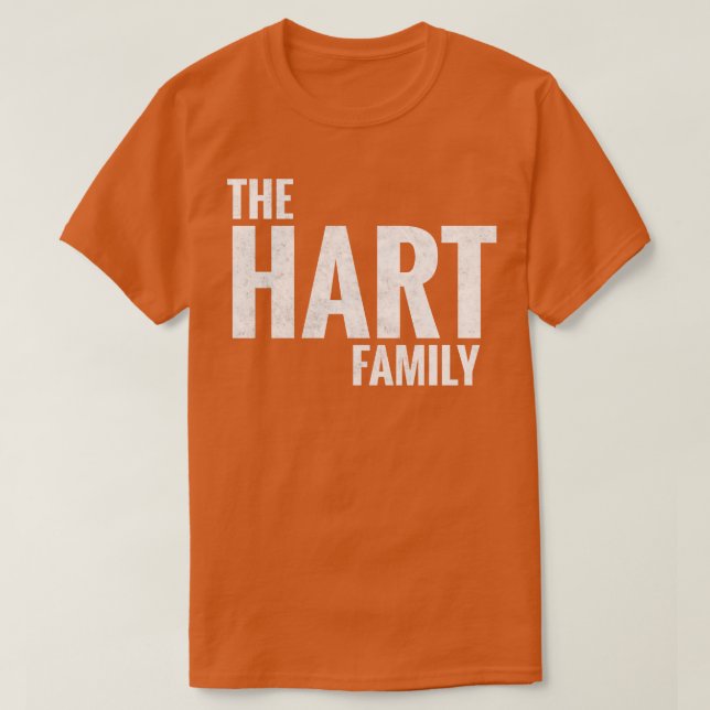 Familienhart-Nachname Hart Nachname 1 T-Shirt (Design vorne)