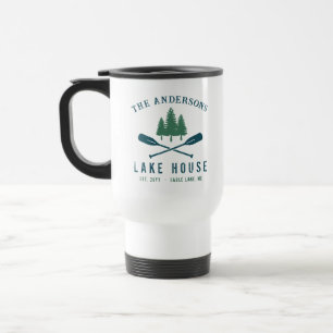 Familienhaus Modernes Rustikales Boat Oar Pine Tre Reisebecher