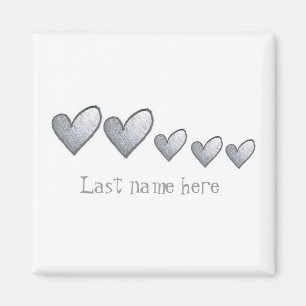 Familienherzmagnet Magnet