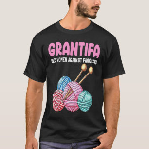 Familienjoke Grantifa Alte Frauen gegen Faschisten T-Shirt