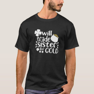 Familienjokehändlerin für Gold auf St Patrick's T-Shirt
