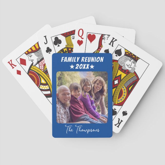 Familienjubiläum Einfache Moderne Spielkarten (Rückseite)