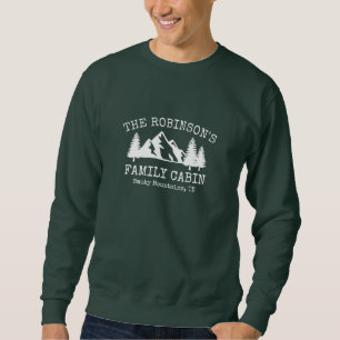 Familienkabine Weißer Baumbestand Sweatshirt
