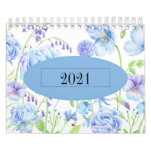Familienkalender für Aquarellblumen Kalender