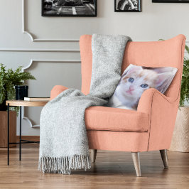 Familienkatze Zwei Fotos Kissen