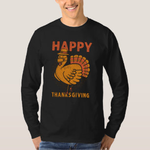 Familienkids kommen glücklich Thanksgiving Pajama T-Shirt