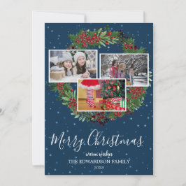 Familienkollektion Foto frohe Weihnachten rustikal