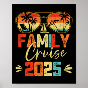 Familienkreuzfahrt 2025 Strandpassende Sommerferie Poster