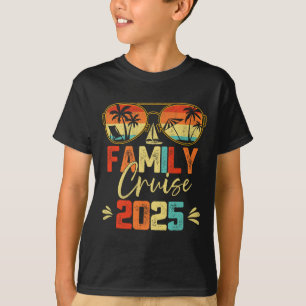 Familienkreuzfahrt 2025 Strandpassende Sommerferie T-Shirt