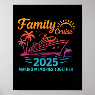 Familienkreuzfahrt 2025 Urlaub passend Poster