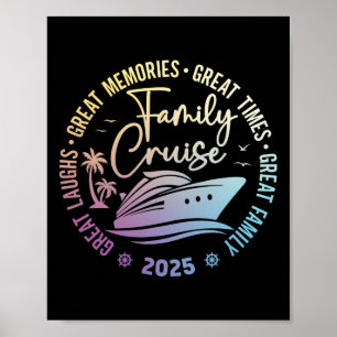 Familienkreuzfahrt 2025 Urlaubsreise Kreuzfahrt Fa Poster