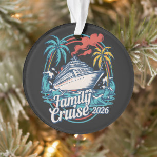 Familienkreuzfahrt 2026 Sommer Strandurlaub Famili Ornament
