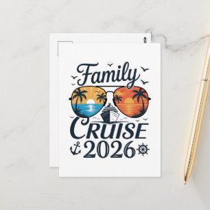 Familienkreuzfahrt 2026 Sommerferien Postkarte