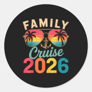 Familienkreuzfahrt 2026 Sommerferien Runder Aufkleber