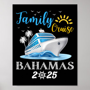 Familienkreuzfahrt Bahamas 2025 Squad passende Fer Poster