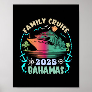 Familienkreuzfahrt Hamas 2025 Sommer passend Urlau Poster