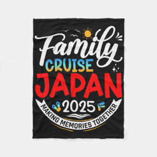 Familienkreuzfahrt Japan 2025 passende Familienfer Fleecedecke