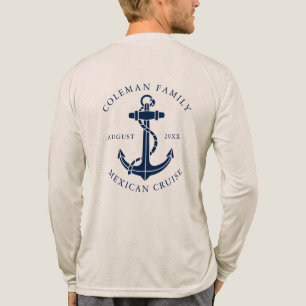 Familienkreuzfahrt Nautisches Bootsanker Custom Tri-Blend Shirt