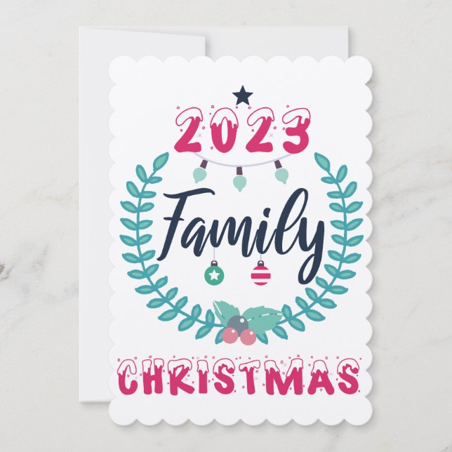 "FAMILIENKRISTMAS 2023" EINLADUNG (Vorderseite)