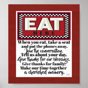 Familienküchenplakat 3 poster