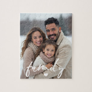 Familienliebe Herz Moderne Schrift Foto
