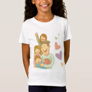 Familienliebe Mädchen T-Shirt