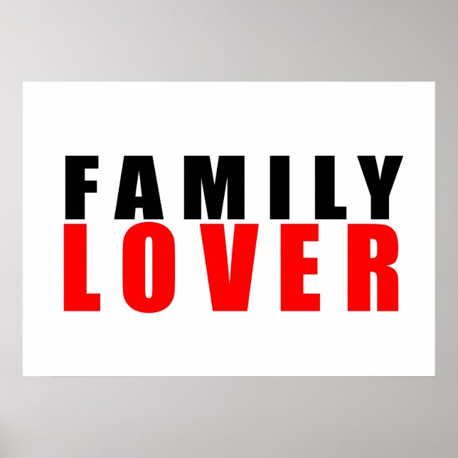 Familienliebhaber Poster (Vorne)