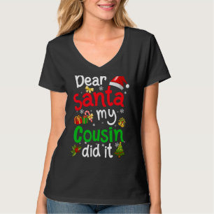 Familienliebhaber Weihnachten Mein Cousin Weihnach T-Shirt