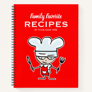 Familienlieblings Rezepte Veranstalter Spaß Carto Notizbuch