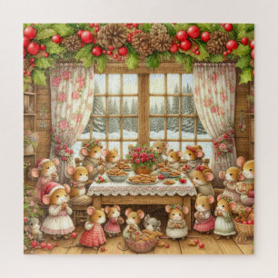 Familienmädchen zu Weihnachten