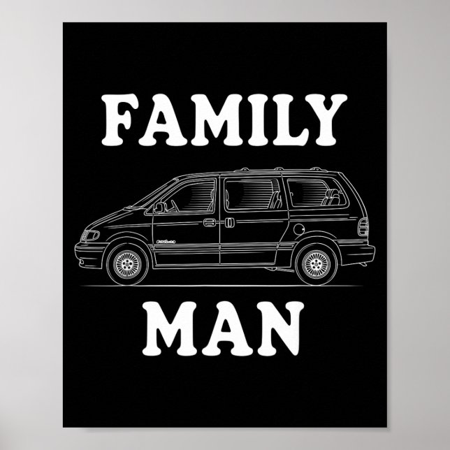 Familienmann Minivan Humor Für Stolze Väter Leben  Poster (Vorne)